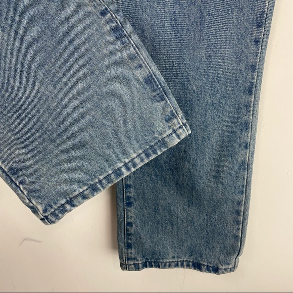 NWT WEWOREWHAT Crossover Button Fly Straight Leg Jeans Chain Sz 27 - Picture 9 of 12